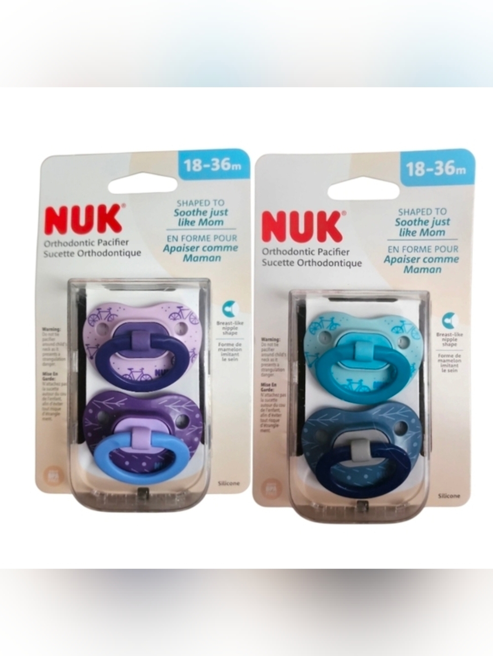 NUK Orthodontic Pacifiers 18-36m - NWT